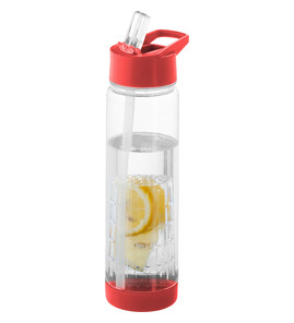 Hovedminiatyrbilde av Transparent/Rød Tutti frutti 740 ml Tritan Sportsflaske med Infuser