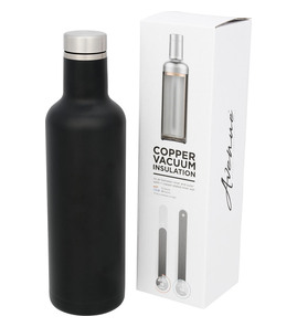 Hovedminiatyrbilde av Solid svart Pinto 750 ml Kobber Termoflaske