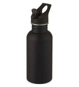 Hovedminiatyrbilde av Solid svart Lexi 500 ml Rustfritt Stål Sportsflaske