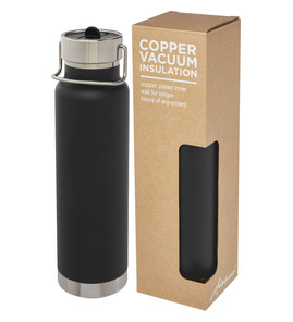 Hovedminiatyrbilde av Solid svart Thor 750 ml Kobber Termoflaske