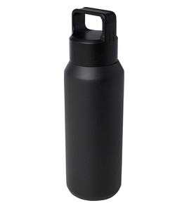 Hovedminiatyrbilde av Solid svart Astra 600 ml Resirkulert Stål Drikkeflaske