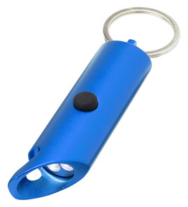 Hovedminiatyrbilde av Kongeblå Flare Resirkulert Aluminium LED-lykt og Flaskeåpner Nøkkelring