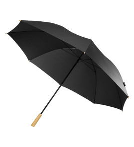 Hovedminiatyrbilde av Solid svart Romee 30" RPET Stormsikker Golfparaply