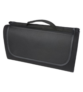 Hovedminiatyrbilde av Solid svart Salvie Resirkulert Plast Piknikpledd