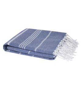 Hovedminiatyrbilde av Marineblå Anna 150 g/m2 Bomull 100x180 cm Hammam Håndkle