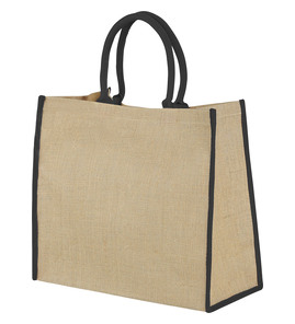 Hovedminiatyrbilde av Naturhvit/Solid svart Harry Jute 25L Shoppingbag