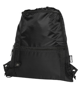 Hovedminiatyrbilde av Solid svart Adventure RPET Isolert 9L Gympose