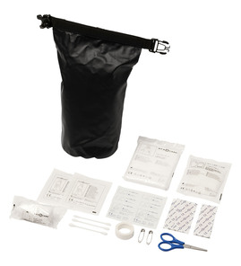 Hovedminiatyrbilde av Solid svart Alexander 30-delers Vanntett Førstehjelpssett