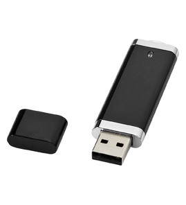 Hovedminiatyrbilde av Solid svart Flat 4 GB USB Minne