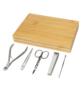 Produktbilde for Ladia 5-delers Bambus Manikyrsett