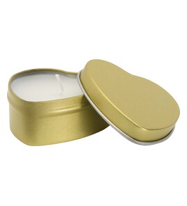 Hovedminiatyrbilde av Rosegold Blissful Vaniljearoma Duftlys i Hjerteformet Blikkboks