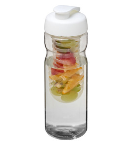 Hovedminiatyrbilde av Transparent/Hvit H2O Active® Base 650 ml RPET Sportsflaske og Infuser