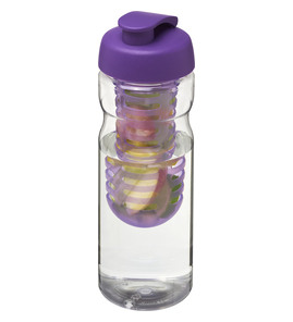 Hovedminiatyrbilde av Transparent/Lilla H2O Active® Base 650 ml RPET Sportsflaske og Infuser