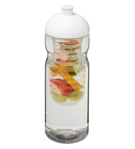 Hovedminiatyrbilde av Transparent/Hvit H2O Active® Base 650 ml RPET Sportsflaske og Infuser