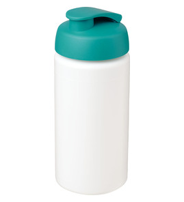 Hovedminiatyrbilde av Hvit/Akvamarin Baseline® 500 ml Plus-grep Flipp Lokk Sportsflaske