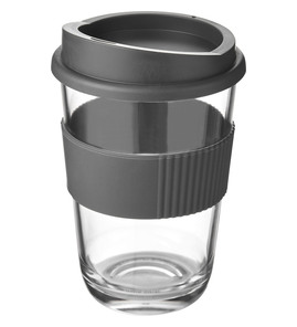 Hovedminiatyrbilde av Grå Americano® Cortado 300 ml Silikongrep Plastkopp