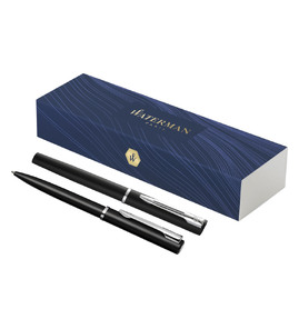 Produktbilde for Waterman Allure Blått Blekk Kulepenn og Rollerpenn Pennesett 