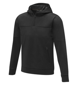 Hovedminiatyrbilde av Solid svart Elevate Life Sayan Half-Zip Hettegenser