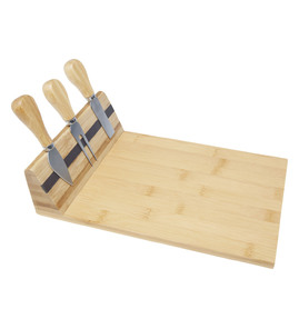 Produktbilde for Seasons Mancheg Bambus Magnetisk Ostebrett med 3 Kniver