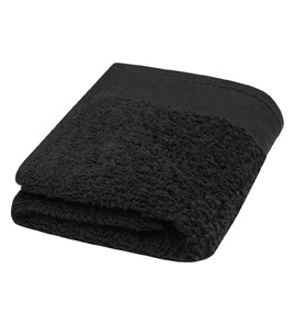 Hovedminiatyrbilde av Solid svart Seasons Chloe 550 g/m2 Bomull 30x50 cm Håndkle