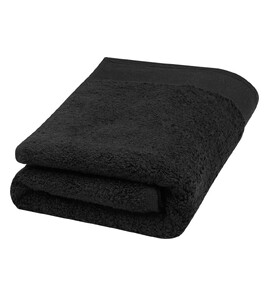 Hovedminiatyrbilde av Solid svart Seasons Nora 550 g/m2 Bomull 50x100 cm Håndkle