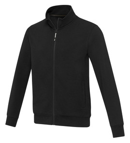 Hovedminiatyrbilde av Solid svart Elevate NXT Galena Aware™ Resirkulert Bomull og Polyester Strikket Cardigan