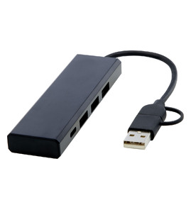 Produktbilde for Tekiō Rise RCS Resirkulert Aluminium USB 2.0 Hub 