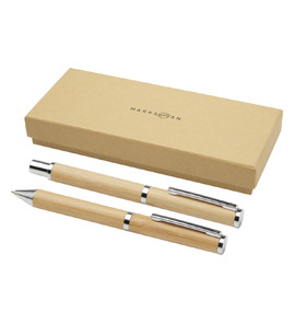 Produktbilde for Marksman Apolys Svart Blekk Kulepenn og Rollerpenn Pennesett