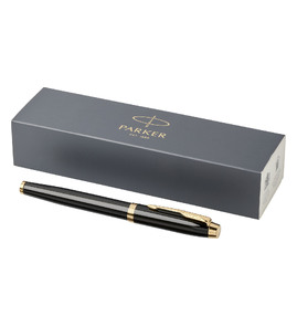 Hovedminiatyrbilde av Solid svart/Gull Parker IM Sort Blekk Rollerpenn