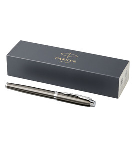 Hovedminiatyrbilde av Espressobrun/Solid svart Parker IM Sort Blekk Rollerpenn