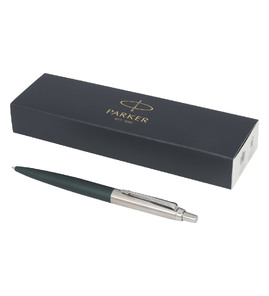 Hovedminiatyrbilde av Grønn Parker Jotter XL Matt og Krom Blått Blekk Kulepenn