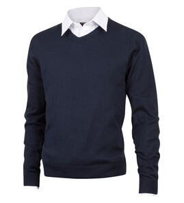 Hovedminiatyrbilde av Marine Tracker Pima Cotton V-Neck Strikkegenser