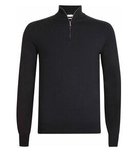 Hovedminiatyrbilde av Sort Tracker Pima Cotton Half-Zip Strikkegenser