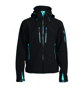 Hovedminiatyrbilde av Sort m/turkis kontrast Tracker Contrast Colored Extreme Pro Shell Allværsjakke