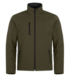 Hovedminiatyrbilde av Fog Green Clique Vattert Softshelljakke