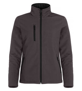 Hovedminiatyrbilde av Dark Grey Clique Vattert Softshelljakke Dame