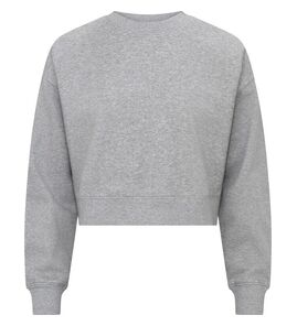 Hovedminiatyrbilde av Grey Melange Clique Miami Cropped Collegegenser Dame