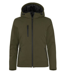 Hovedminiatyrbilde av Fog Green Clique Vattert Hoody Softshelljakke Dame