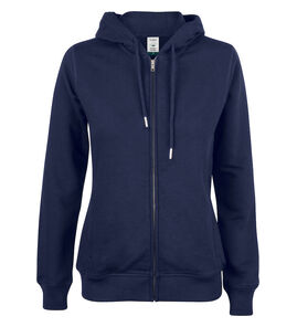 Hovedminiatyrbilde av Dark Navy Clique Premium Økologisk Bomull Hettejakke Dame