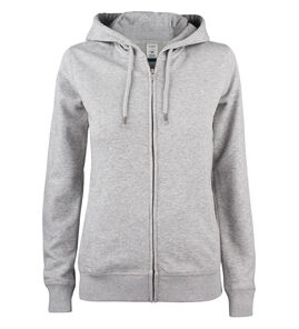 Hovedminiatyrbilde av Grey Melange Clique Premium Økologisk Bomull Hettejakke Dame