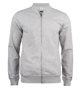 Hovedminiatyrbilde av Grey Melange Clique Premium Økologisk Bomull Collegejakke