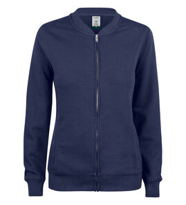 Hovedminiatyrbilde av Dark Navy Clique Premium Økologisk Bomull Collegejakke Dame