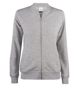 Hovedminiatyrbilde av Grey Melange Clique Premium Økologisk Bomull Collegejakke Dame