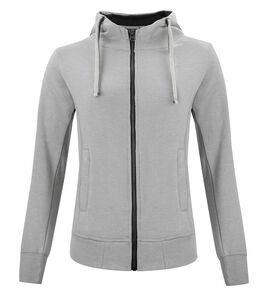 Hovedminiatyrbilde av Grey Melange Clique Classic Hettejakke Dame