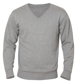 Hovedminiatyrbilde av Grey Melange Clique Aston Strikkegenser