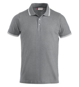 Hovedminiatyrbilde av Grey Melange/White Clique Amarillo Poloskjorte