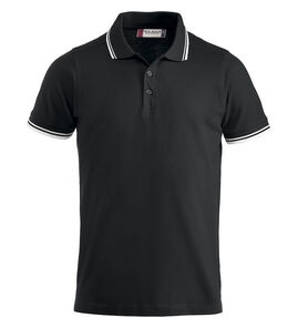 Hovedminiatyrbilde av Black/White Clique Amarillo Poloskjorte