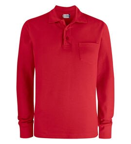 Hovedminiatyrbilde av Red Clique Basic Langermet Poloskjorte med Lomme