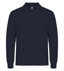 Hovedminiatyrbilde av Dark Navy Clique Manhattan Langermet Poloskjorte
