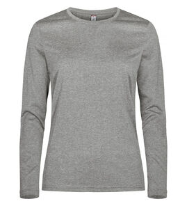 Hovedminiatyrbilde av Grey Melange Clique Basic Active-T Langermet T-skjorte Dame